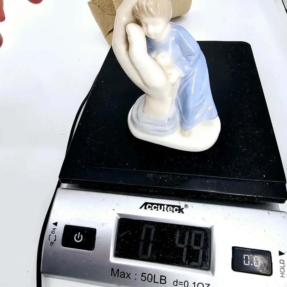 Vintage Child Palm Of My Hand Watch Over Me Porcelain Figurine 4.5